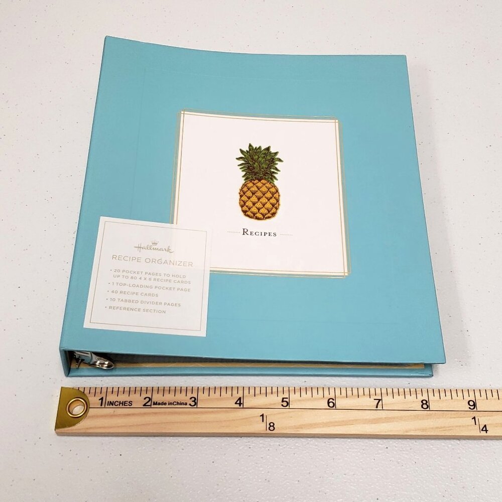 Hallmark Pineapple Recipe Organizer with Extra Recipe Cards - Picture 8 of 8